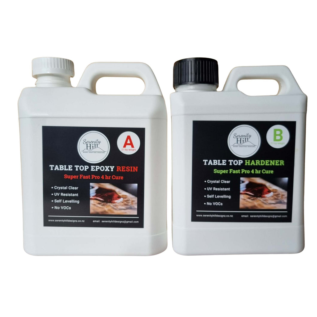 2:1 Table Top Epoxy Resin Super Fast Pro 3kg Kit
